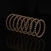 balles bague 8 tailles 3dprinted conception mode or d'or bijou bijoux impression imprimable argent mariage anneaux balle pandora 3d print model - Mito3D