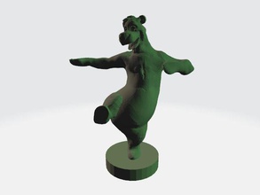 baloo oso bailando libro of selva animal juegos juguetes 3d print model - Mito3D