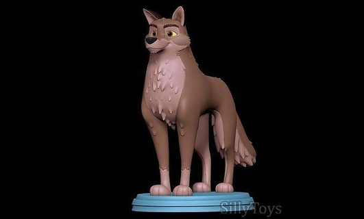 balto balto dog male canine feral fur mammal art sculptures  3d print model - Mito3D