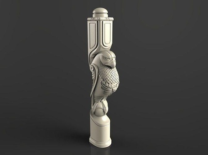 balaustre madera Arte cnc decoración barroco stl estilo esculturas 3d print model - Mito3D