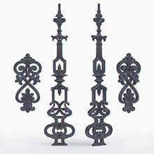 baluster house artlit balustrade spindle architecture fence palace exterior decoration mansion environment iron stair vray molding cast cnc pattern ornament decor 3d print model - Mito3D