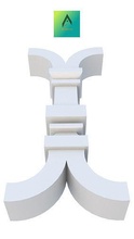 baluster model 7 zodiac sign architecture profile element house 3d print model - Mito3D