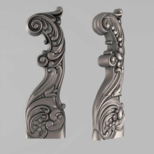 balusters house decoration details decor ornament rosette moulding petergof medallion plaster classical wall elements architectural carved architecture staircase molding stairway 3d print model - Mito3D