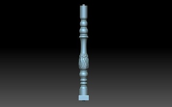 balaústres Baluzer coluna esculpido arte cnc decoração vertical enfeite madeira deco escultura esculturas 3d print model - Mito3D