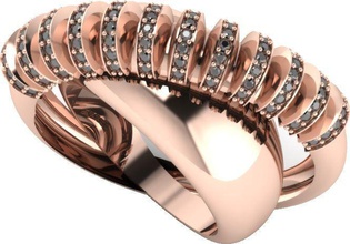 Bambus-ring finejewel Schmuck ring gold finejewellery gut semi joias Juwel Künstlerische Ringe Silber Mode kostbar Luxus diamond weiß gelb Farbe 3d print model - Mito3D