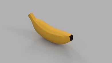 la banane maison de fruits les aliments jaune produire mème bananananana décor 3d print model - Mito3D