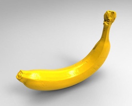 banana food fruits yellow printable art scans replicas 3d print model - Mito3D