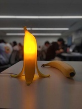 banane lampe aliments fruit Jaune tropical lumière éclairage LED maison 3d print model - Mito3D