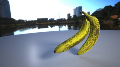 el plátano casa los plátanos de la fruta frutas alimentos comer cocina comedor 3d print model - Mito3D