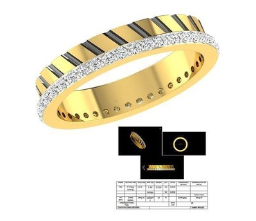 band02 anel banda joalheria ouro prata imprimível jóia jóias Casamento esterlina moda beleza platina diamante noivado brilhante safira argolas 3d print model - Mito3D