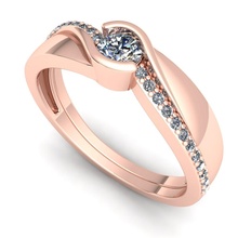 banda 13 joya compromiso Boda joyería diamante anillo plata oro enganchar Moda libra esterlina colgante pendiente collar belleza pendientes anillos 3d print model - Mito3D