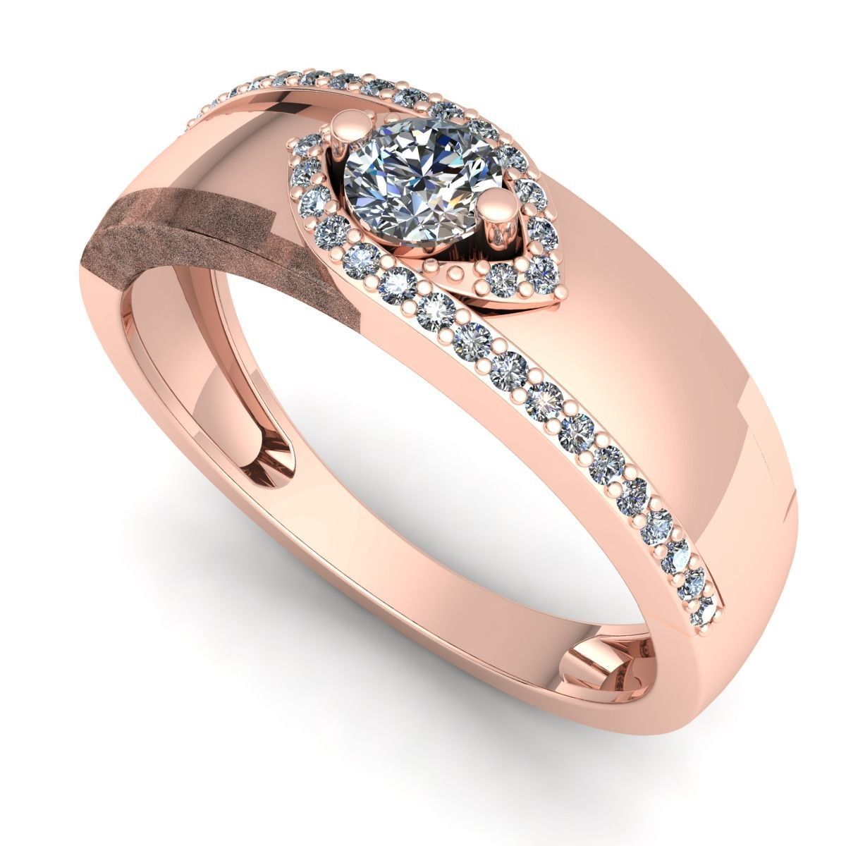 Band 14 Juwel Engagement Hochzeit Schmuck Diamant Ring Silber Gold engagem Mode Sterling Anhänger Halskette Schönheit Ohrringe Ringe 3D print model - Mito3D