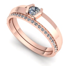 Band 19 Juwel Engagement Hochzeit Schmuck Diamant Ring Silber Gold engagem Mode Sterling Anhänger Halskette Schönheit Ohrringe Ringe 3d print model - Mito3D