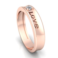 banda 36 joyería joya anillos mujer solitario Boda colección precioso anillo abultar diamante compromiso diamantes oro Moda 3d print model - Mito3D