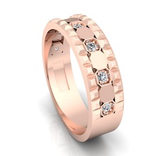 bande 39 bijou gemme engagement mariage bijoux diamant bague argent or engagem mode sterling pendentif Collier beauté boucles d'oreilles anneaux précieux 3d print model - Mito3D