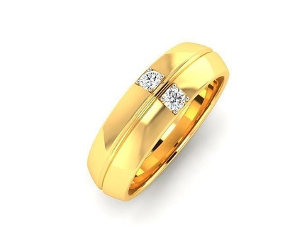 gruppo musicale 3dm render dettagli gioielleria squillare oro diamante gemma gioiello stampabile prezioso eternità casuale nozze Fidanzamento uomini signori sposo solitario anelli 3d print model - Mito3D