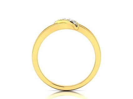 Band 3dm Einzelheiten Schmuck Ring Gold Diamant Juwel druckbar wertvoll Luxus Frauen Ewigkeit beiläufig Hochzeit Engagement Sterling Ringe 3d print model - Mito3D
