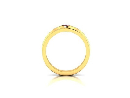 banda 3dm detalles joyería joya anillo oro diamante imprimible precioso eternidad casual Boda compromiso hombres caballeros novio piedra preciosa solitario anillos 3d print model - Mito3D
