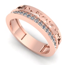 banda 43 joya compromiso Boda joyería diamante anillo plata oro enganchar Moda libra esterlina colgante pendiente collar belleza pendientes anillos 3d print model - Mito3D