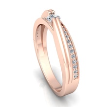 grup 4 takı yüzükler kadın yüzük Solitaire düğün Toplamak değerli toplu elmas nişan yüzüğü Elmas tek taş altın moda 3d print model - Mito3D