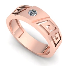 banda 45 jóia gema noivado Casamento jóias diamante anel prata joalheria ouro engagem moda esterlina pingente colar beleza brincos argolas 3d print model - Mito3D