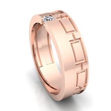 banda 46 joya compromiso Boda joyería diamante anillo plata oro enganchar Moda libra esterlina colgante pendiente collar belleza pendientes anillos lujo 3d print model - Mito3D
