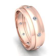 banda 55 joya compromiso boda joyería diamante anillo plata oro enganchar moda libra esterlina colgante pendiente collar belleza pendientes anillos brillante 3d print model - Mito3D