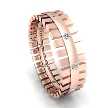 Band 59 Juwel Engagement Hochzeit Schmuck Diamant Ring Silber Gold engagem Mode Sterling Anhänger Halskette Schönheit Ohrringe Ringe disjunkt 3d print model - Mito3D
