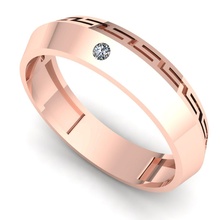 banda 61 joya compromiso Boda joyería diamante anillo plata oro enganchar Moda libra esterlina colgante pendiente collar belleza pendientes anillos 3d print model - Mito3D