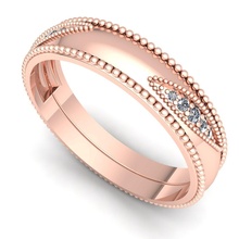 banda 8 joya compromiso Boda joyería diamante anillo plata oro enganchar Moda libra esterlina colgante pendiente collar belleza pendientes anillos precioso 3d print model - Mito3D