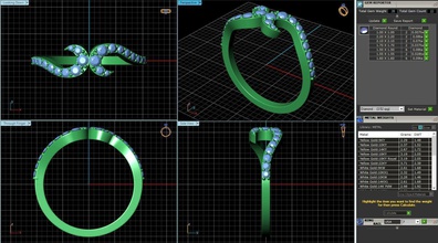 diseño de banda sku 002 la joyería boda anillo novia los anillos 3d print model - Mito3D