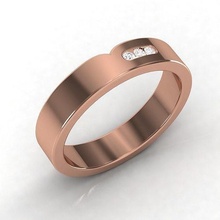 banda anel imprimível diamante joalheria brilhante argolas luxo prata ouro noivado quilate platina precioso gema Casamento 3d print model - Mito3D