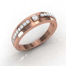 band ring printable diamond jewelry brilliant rings luxury silver gold engagement carat platinum precious gem wedding 3d print model - Mito3D