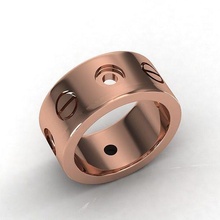 banda anillo imprimible diamante joyería joya brillante anillos lujo plata oro compromiso quilate platino precioso Boda 3d print model - Mito3D