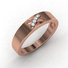 gruppo musicale squillare stampabile diamante gioielleria brillante anelli lusso argento oro Fidanzamento carati platino prezioso gemma nozze 3d print model - Mito3D