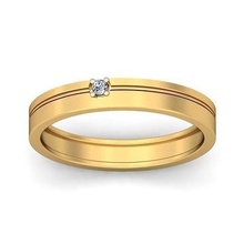banda anillo joyería joya oro imprimible brillante anillos diamante compromiso lujo quilate platino precioso plata boda 3d print model - Mito3D