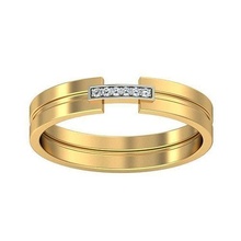 band ring schmuck gold druckbar brillant ringe diamant engagement luxus karat platin wertvoll juwel silber hochzeit 3d print model - Mito3D