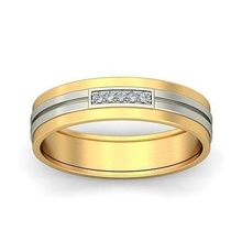 Band Ring Schmuck Gold druckbar brillant Ringe Diamant Engagement Luxus Karat Platin wertvoll Juwel Silber Hochzeit 3d print model - Mito3D