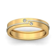 banda anillo joyería joya oro imprimible brillante anillos diamante compromiso lujo quilate platino precioso plata Boda 3d print model - Mito3D
