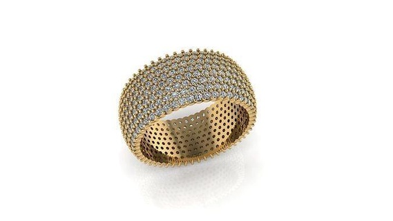 banda anillo anillos diamante joyería joya compromiso Boda imprimible bandas oro hombres caballeros masculino rugido amplio dedo 3d print model - Mito3D
