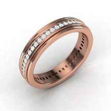 gruppo musicale squillare stampabile diamante gioielleria brillante anelli lusso argento oro Fidanzamento carati platino prezioso gemma nozze 3d print model - Mito3D