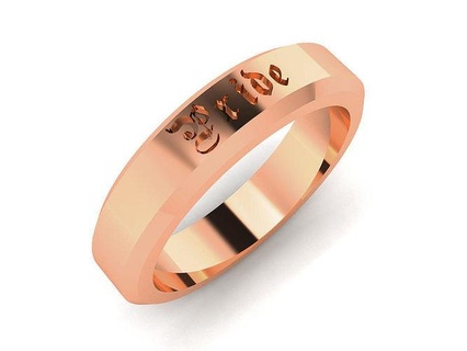 bande bague bijoux or imprimable brillant anneaux plaine luxe platine précieux engagement mariage unisexe fierté 3d print model - Mito3D
