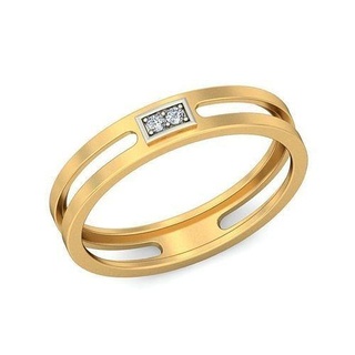 bande bague 007 précieux mariage brillant luxe bijoux anneaux diamant or sterling imprimable platine argent 3d print model - Mito3D
