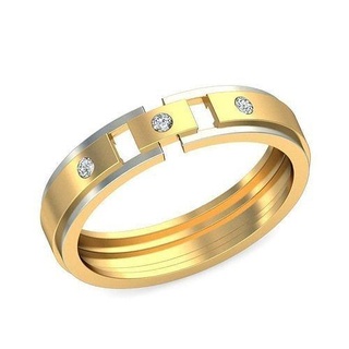 band ring - 017 eternity rings printable platinum diamond gold jewelry silver solitaire gem precious wedding brilliant luxury half full 3d print model - Mito3D