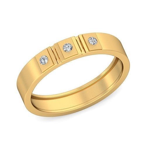 gruppo musicale squillare 027 eternità anelli stampabile platino diamante oro gioielleria argento solitario gemma prezioso nozze brillante lusso metà pieno 3D print model - Mito3D