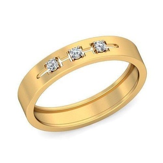 banda anillo 032 eternidad anillos imprimible platino diamante oro joyería joya plata solitario precioso Boda brillante lujo medio completo 3d print model - Mito3D