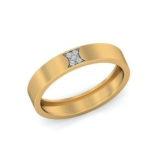 banda anel 036 eternidade argolas imprimível platina diamante ouro joalheria prata solitário gema precioso Casamento brilhante luxo metade cheio 3d print model - Mito3D