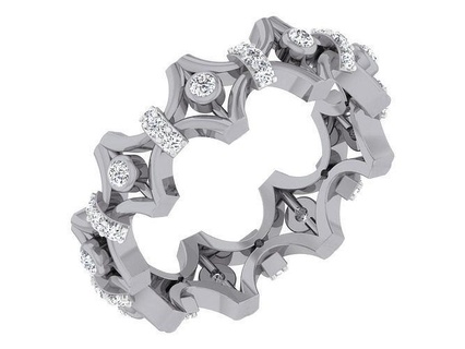 band ring - 47 rings wedding jewelry gold diamond white rose printable platinum silver precious brilliant luxury 3d print model - Mito3D