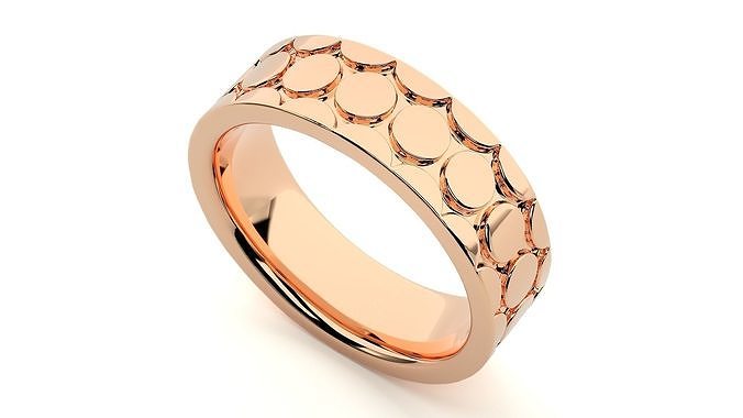 band ring - aa 1190 eternity rings printable platinum diamond gold jewelry silver solitaire gem precious wedding brilliant luxury half full 3D print model - Mito3D