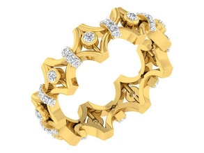 nozze fidanzamento donne etarnate gruppo musicale squillare gioielleria stampabile gioiello diamante oro sposa sposo gemma anelli coppia platino bande solitario 3d print model - Mito3D